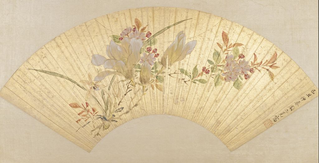 图片[1]-Fan page of Zhou Zhimian’s flower picture-China Archive